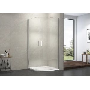 Quadrant Sliding Glass Shower Enclosure Two Fixed Panels One Door