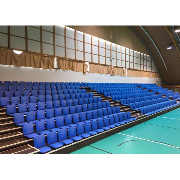 Quality Retractable Stadium Seating Telescopic Bleacher Seat with Folding Back wholesale