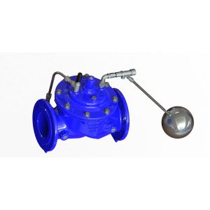 EPOXY Coated Blue Float Control Valve Replaceable Seat Ring Available