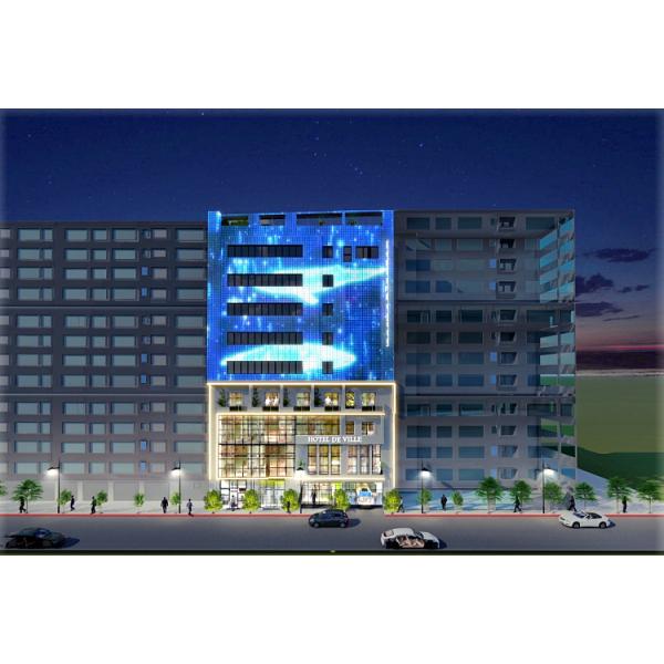 Foldable LED Mesh Screen Soft Pixel Mesh LED Display P83 For Stage Rental Copper