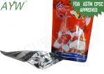 Stand Up Food Packaging Pouches Clear Window For Fish Feeds / Dental Stick Dog
