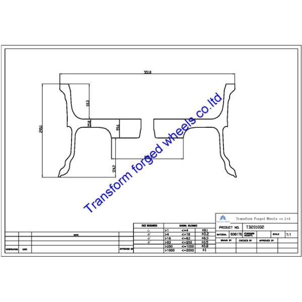 TD201002 20 inch deep dish forged monoblock wheels blanks or forging off-road