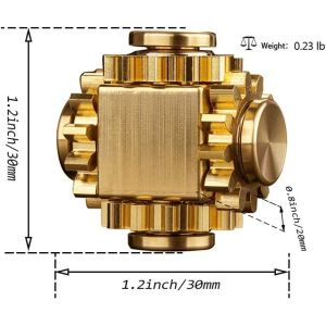 Unisex Metal Fidget Spinner Toy for Anxiety and Stress Relief Gear Linkage