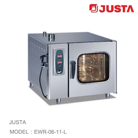 Quality Full Stainless Steel Electric Oven For Baking , Digital System 6 Trays Combi Oven wholesale