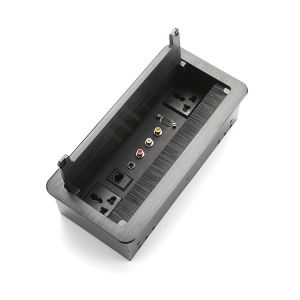 Aluminium Meeting Table Socket Box Hidden Recessed Power Strip With Usb