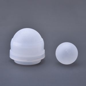 White PP Roller Ball Inserts Ball Diameter 25.4mm For Empty Deodorant Bottle