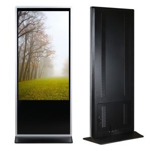 Cheap 55&quot; Full HD Advertising Digital Signage Kiosk Interactive Information Kiosk 10 Points Touch for sale