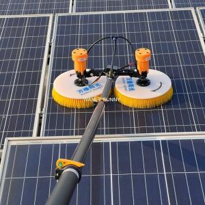 China Nylon Bristle Aluminium Tube Solar Panel Cleaning Brushes for Photovoltaic System Made on sale