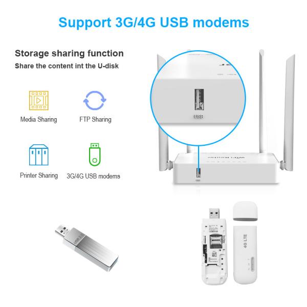 WE1626 64MB RAM Wifi Router For Home Support Zyxel Firmware High Speed