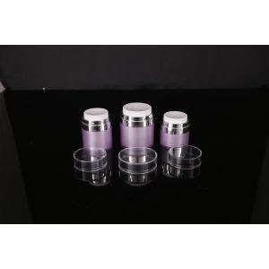 hand lip crystal pump empty square white Screen Printing Airless 30ml Cosmetic