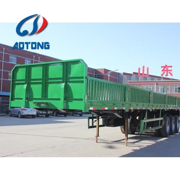 3 Axles 40t Bulk Cargo Semi Trailer with Side Wall As Per Client's Specification