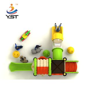 Anti UV Plastic Kids Playground Slide CE Standard With Stainless Steel Screws