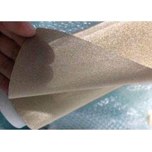 SGS Metal Coated Polymer Mesh Fabric For Decorative Glass