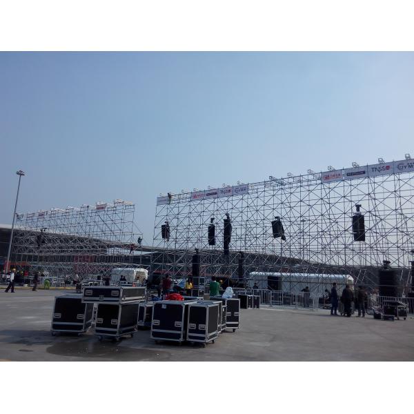 Pillar Steel Lightweight Truss System Line Array Stands For Prolight Show