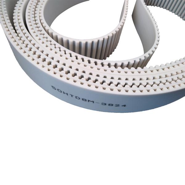 White Timing Belts For Power Transmission Standard Design for Optimal Performanc