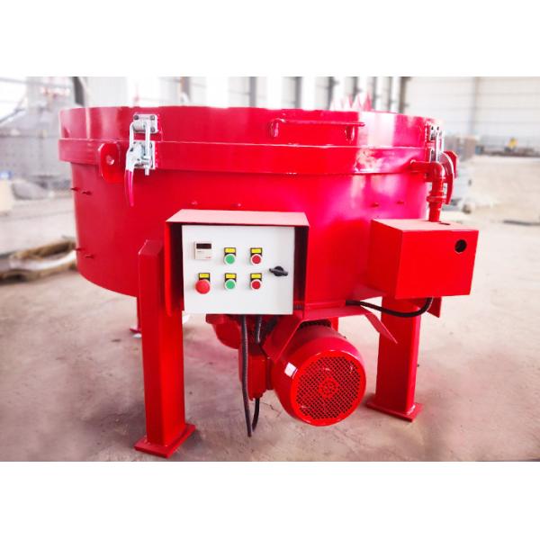 Quality Low Noise Concrete Pan Mixer 15KW Mixing Power 5 Scraper High Automation wholesale