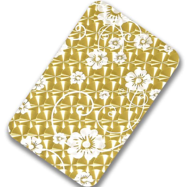 3.0mm Thickness Decorative Stainless Steel Sheet 201 304 316 3D Laser Finish