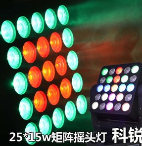 Black / White Case LED Moving Head Light 25 x 12w Matrix for KTV DISCO stage