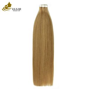 High Qulity Invisible Real 100 Virgin Remy Human Extensions Hair Tape In Hair