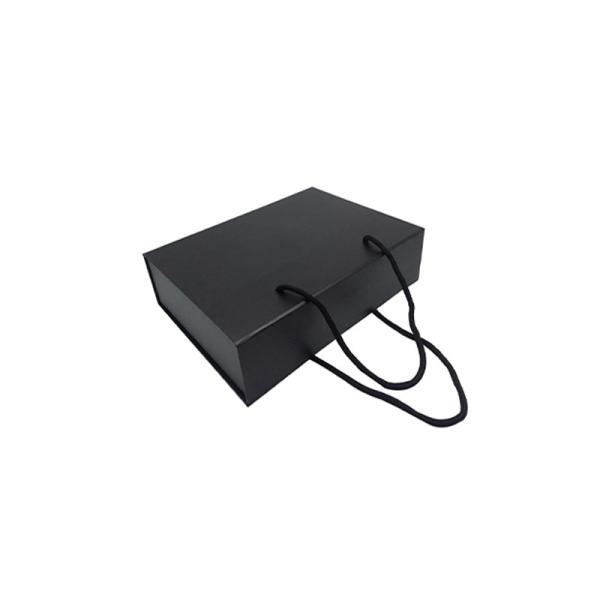 Quality C1S C2S Clothing Gift Boxes With Ribbon Handle UV Glitter wholesale