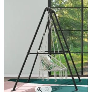 Patio Round Handmade Balconies Terraces Comfortable Tassel Swing Sturdy And