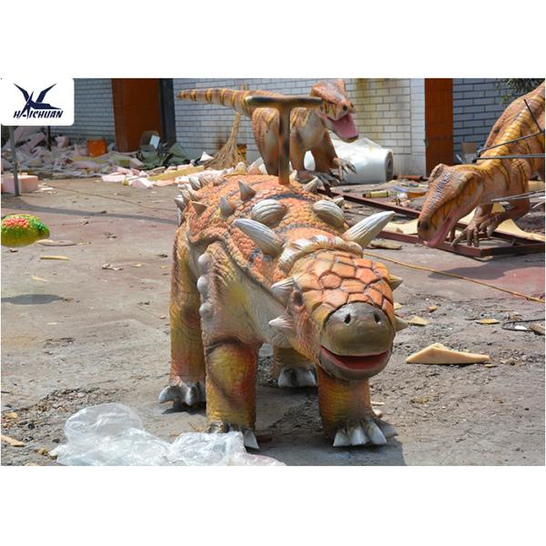 Coin Operated Large Ride On Dinosaur Animatronic Dinosaur Walking Ride On Car