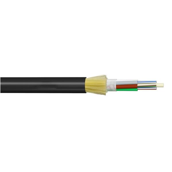 Quality High Strength ADSS 24 Core All Dielectric Self Supporting Cable Loose Tube PE Sheath for Aerial Use wholesale