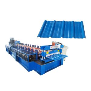 High Power Roof Tile Roll Forming Machine Hydraulic Pressure 10-12MPa With Gear