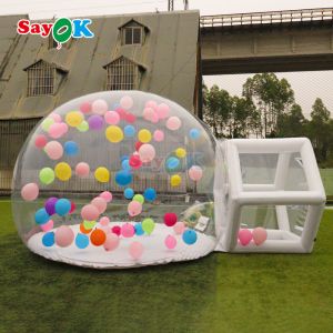 Sayok Portable Inflatable Bubble House Tent Clear Bubble House Customized Logo