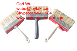 Quality Natural pure bristle Chinese bristle synthetic mix shed fence paint brush wood handle plastic handle 5 inch WB-002 wholesale