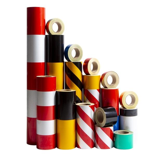 Conspicuity Reflective Warning Sticker Striped Engineer Grade Reflective Tape