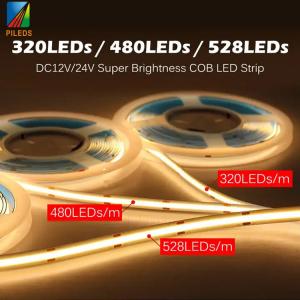 Cheap DC12V 24V LED Ribbon Tape Light Strip 480leds 8mm IP20 Dotless Flexible for sale