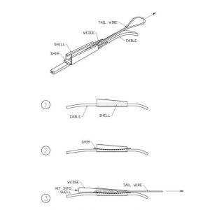 FTTH Plastic Accessories and Parts for optic fiber project and communications