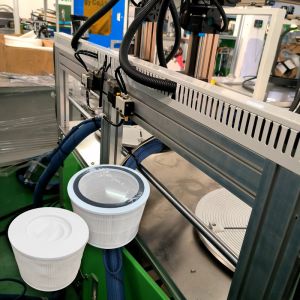 High Efficiency Mercedes And BMW Filter Screen End Cap Sealant Making Machine