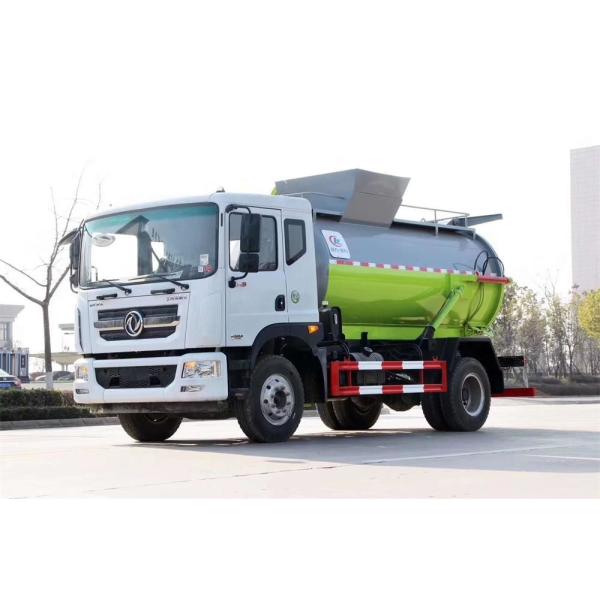 Quality Cylinder Shape Container Garbage Truck , Diesel Engine Garbage Collection Truck wholesale