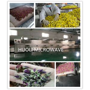 High Speed Microwave Dryer Tunnel Drying machine For Flower Tea Leaf