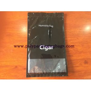 China Gravure Printing LDPE Cigar Humidity Bags With Zipper on sale