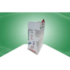 Custom Vitamin Cardboard Countertop Displays With PET Cover To Avoid Thieves