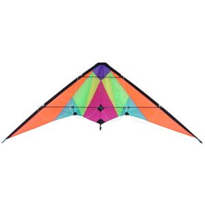 Cheap Easy Assembled Delta Stunt Kite With Rainbow Pattern Customized Color for sale