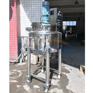 Movable Design Stainless Steel Mixing Tank 100L Shampoo Heating Mixer