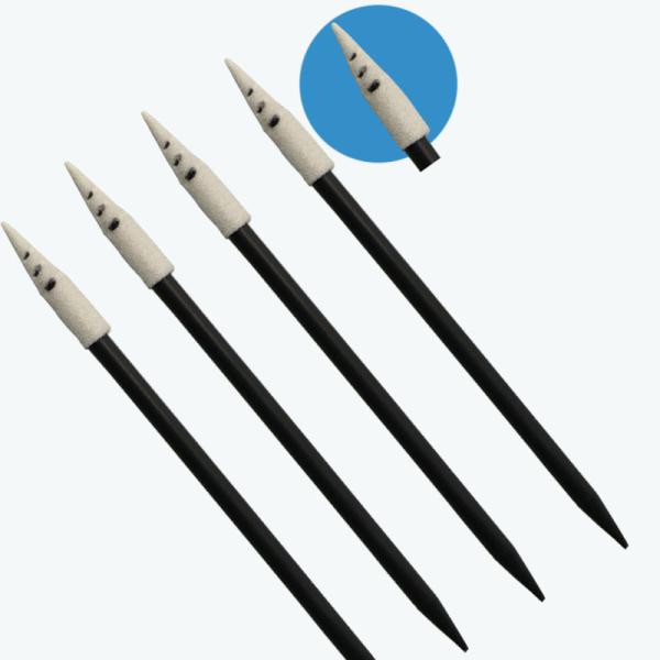 Quality Dust Free Black Pointed Foam Swab For Cleanroom Cleaning wholesale