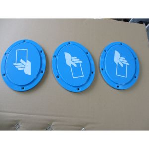 S136 Single Shot Injection Molding , Blue ABS Front Panel Injection Molding