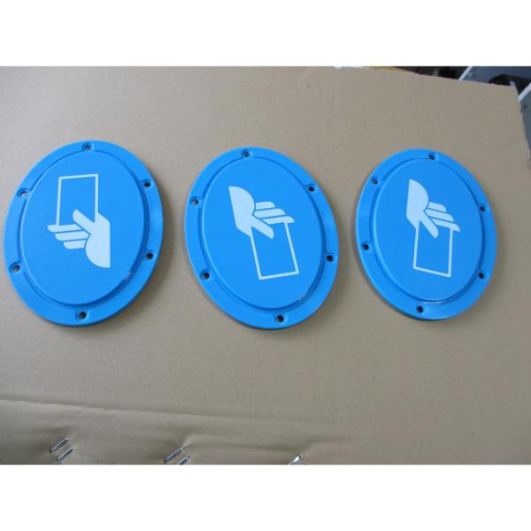 S136 Single Shot Injection Molding , Blue ABS Front Panel Injection Molding