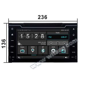 8" Screen OEM Style with DVD Deck For Toyota Corolla Fortuner Estima Innova Vios