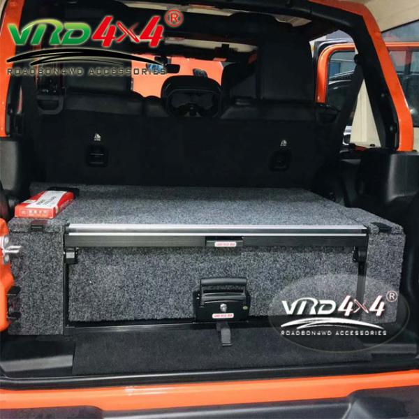 Quality OEM 4x4 4WD Storage Drawers Fridge Slide Module Rear Drawer 4x4 Cars Interior Upgrade Cargo Drawer for JK /JL/ FJ Cruise wholesale