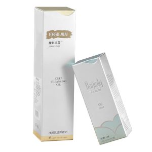 Matt Lamination Cosmetic Packaging Box Recycled Relief Pattern Lip Gloss