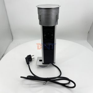 Kitchen Pull Out Socket With 3 EU Power Outlet Custom Module For Smart Home