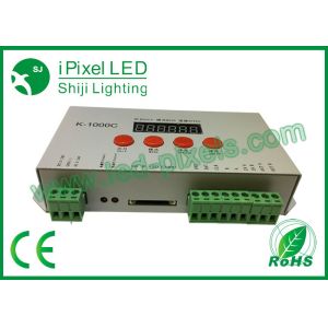 DC5V-24V Input Voltage LED Pixel Controller 3W 2048pixels SD Controller K-1000C
