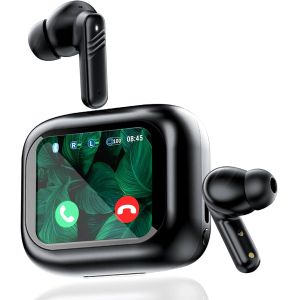 Touch Screen Earbuds 2025 NEWLingumir Touch Screen Earbuds, Wireless Earbuds