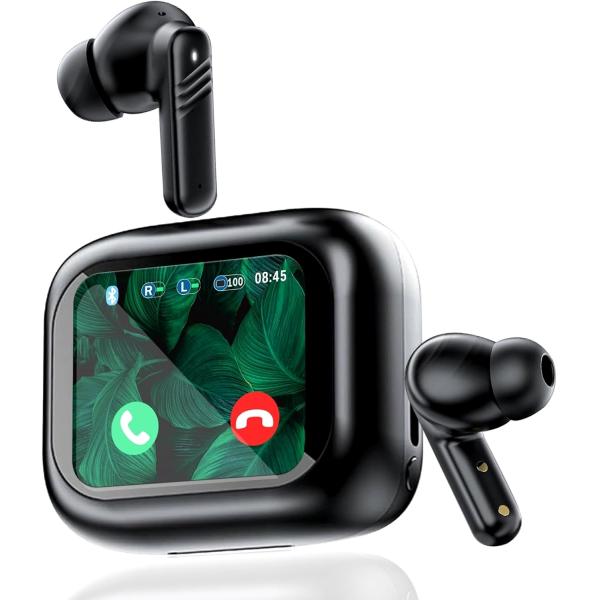 Touch Screen Earbuds 2025 NEWLingumir Touch Screen Earbuds, Wireless Earbuds